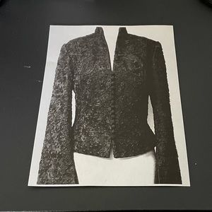 Carmen Marc Valvo Collection Formal Embroidered Evening Jacket